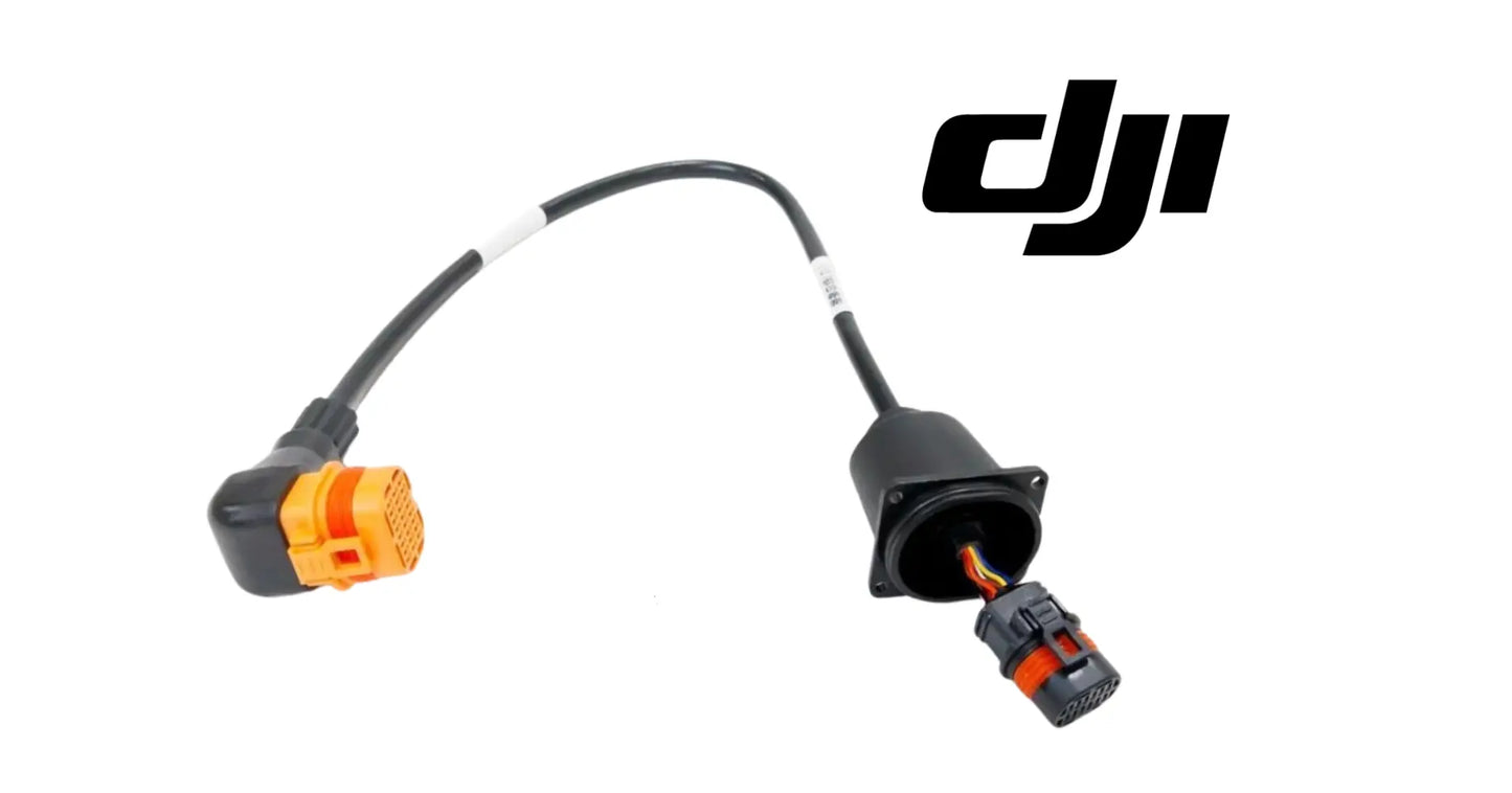 DJI Agras T50 signal cable with orange plug and black connector housing