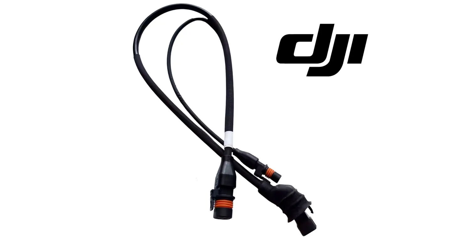 DJI Agras adapter signal cable with looped wiring and two connector ends