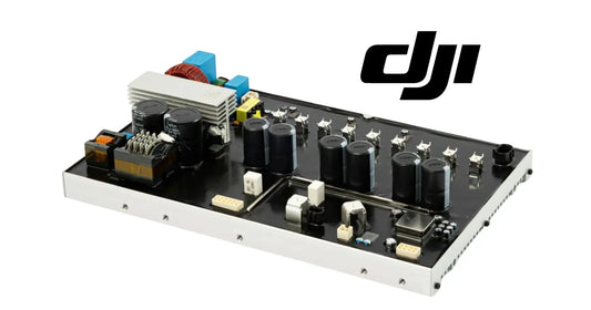 DJI generator controller board with electronic components and multiple ports