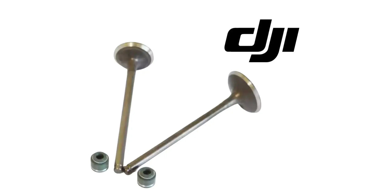 DJI Agras exhaust valve set: two bronze stems with base collars and small fittings