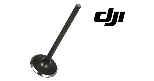 Metal intake valve with angled long stem and round base, DJI OEM