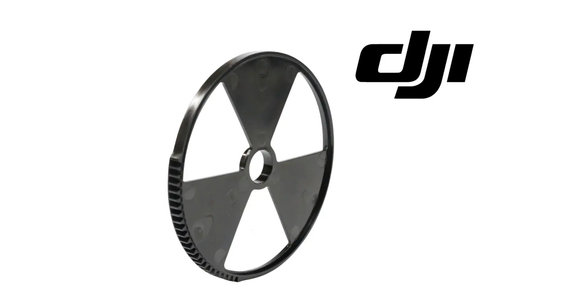 DJI T50 replacement gear wheel, dark gray with three-spoke cutouts