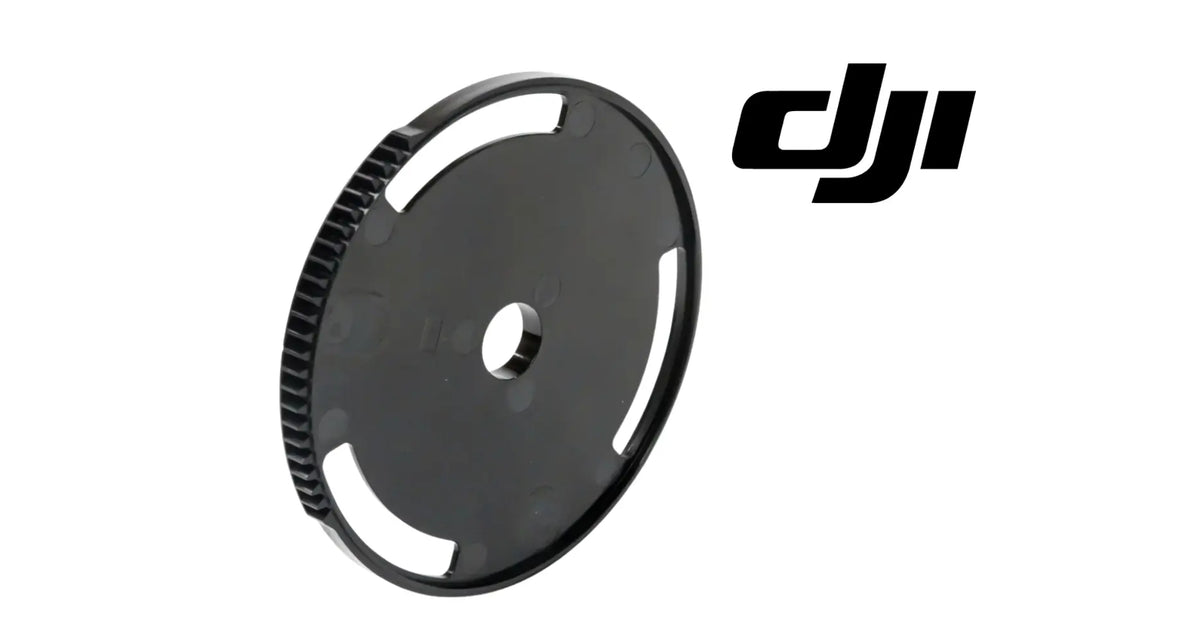 DJI T50 replacement gear wheel, black with toothed edge and central hole