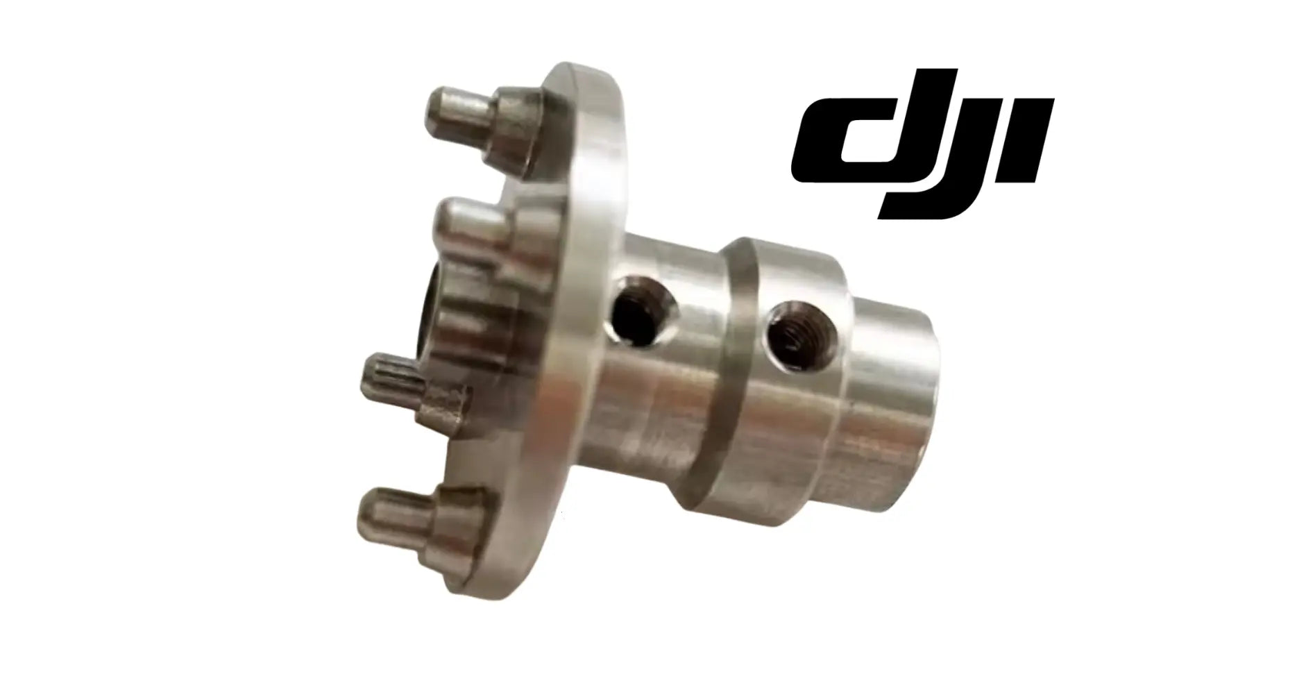 DJI Agras spreading flange assembly, metal connector with side bolt and central bore