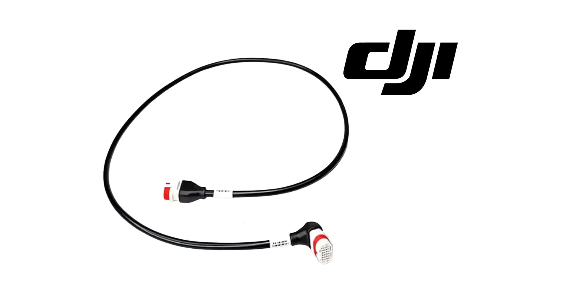 DJI Agras T50 front power cable with black wire and dual white/red connectors