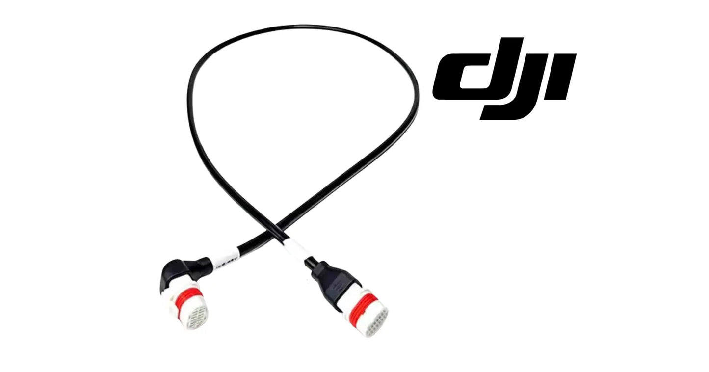 DJI Agras T50 power cable with Y-split black wire and two white/red connectors