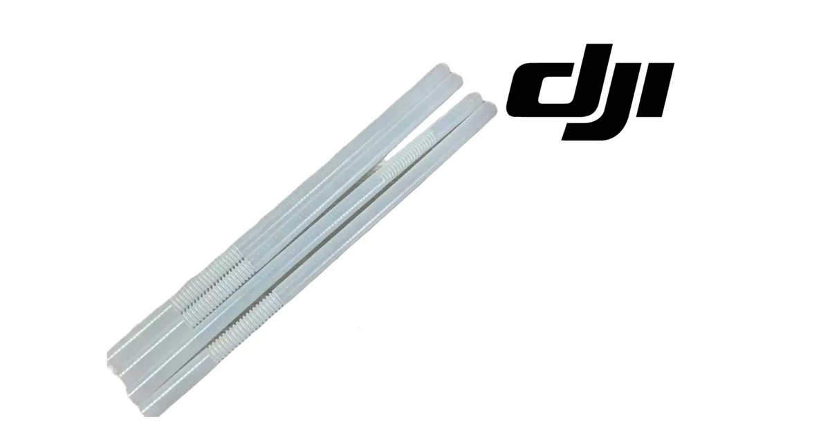 DJI Agras spray lance bellow hose, light blue ribbed single tube with end cap