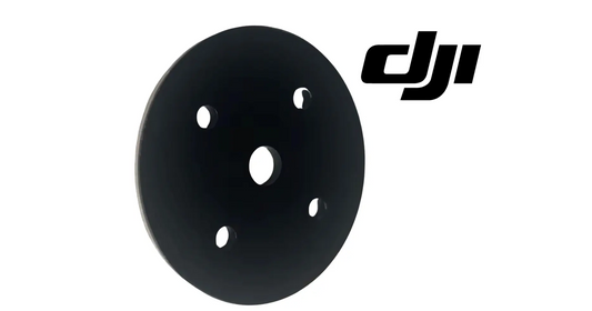 DJI Agras T50 spinner disk gasket, black disk with large center hole and four small holes