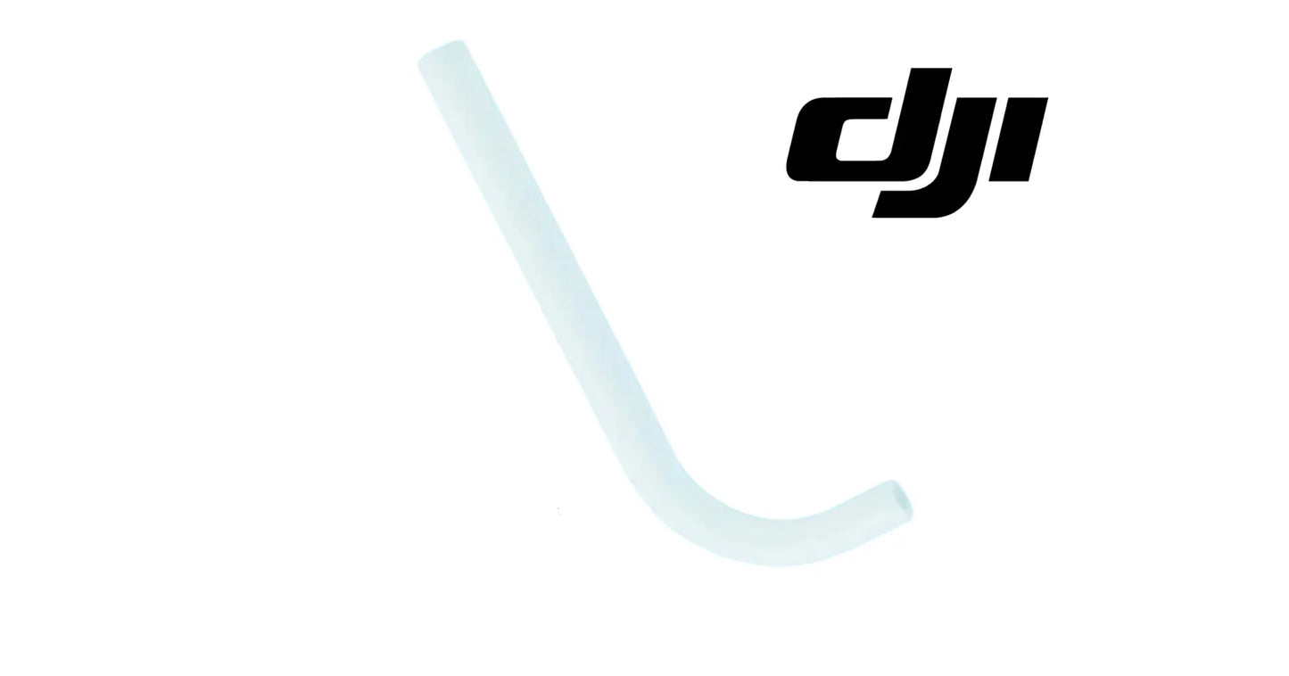 DJI water inlet flow meter hose set, light blue curved tube