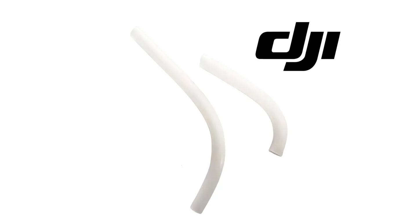 DJI water inlet flow meter hose set, white curved connector tubes
