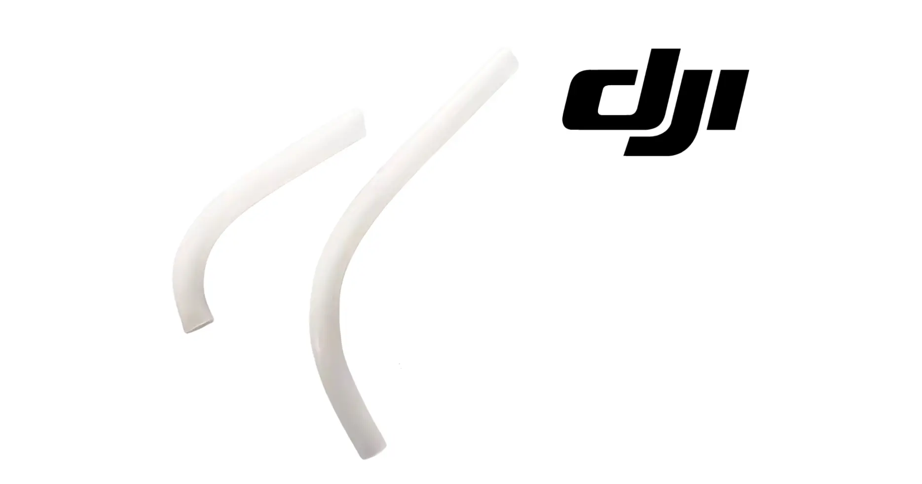 DJI water inlet flow meter hose set, pale white multi-curve hose pieces