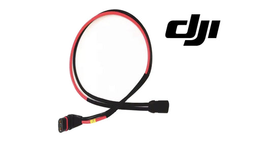 DJI Agras ESC power adapter cable with red/black wire loop and black strain-relief end