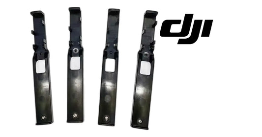 Set of DJI Agras detection brackets, four black plastic pieces with rectangular cutouts