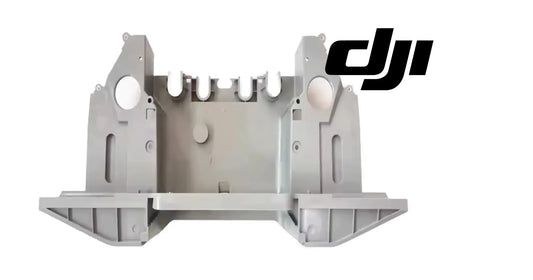 Rear shell bottom plate for DJI Agras T50, light gray metal housing