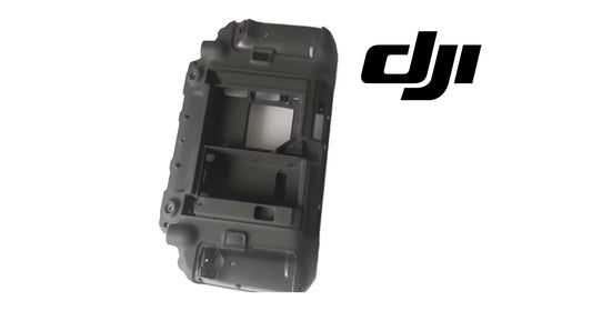 DJI remote controller body shell, dark plastic housing with openings