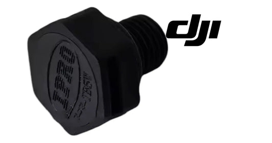 DJI Agras T50 OEM vent valve with threaded inlet, black rubber