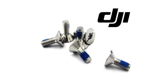 DJI propeller screw set, silver screws with blue locking