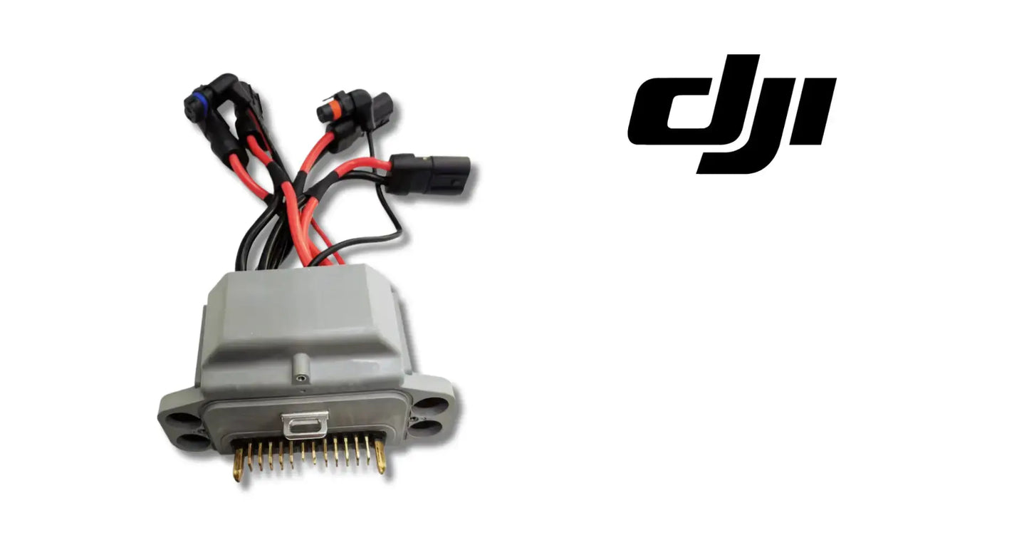 DJI Agras T50 OEM power distribution board module with cables included in the Avionics and Power Core Kit
