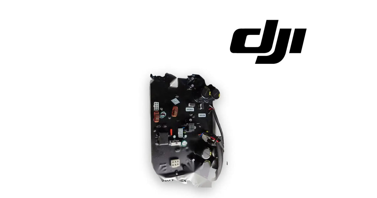 DJI electronic DC controller circuit board with wiring harness and components