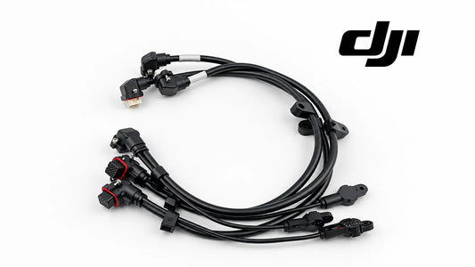 DJI Agras T70P auger sensor cable harness with connectors and black sensor module