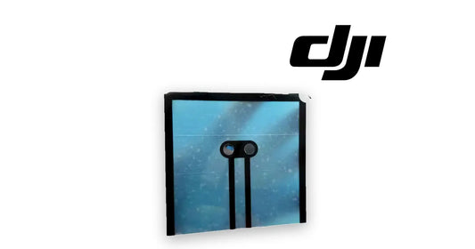 DJI Agras spreader glue baffle plate for T50/T25, blue panel with two mounting posts