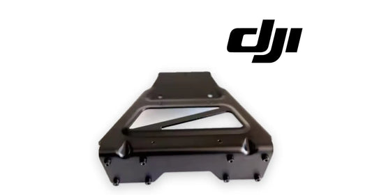 DJI Agras T100 lifting connecting bracket, dark metal with handle frame and mounting points