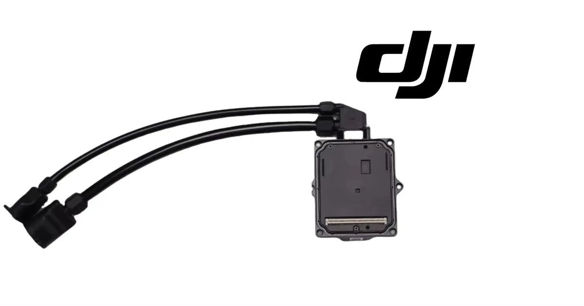 DJI T50 electronics module with cable harness and mounting case